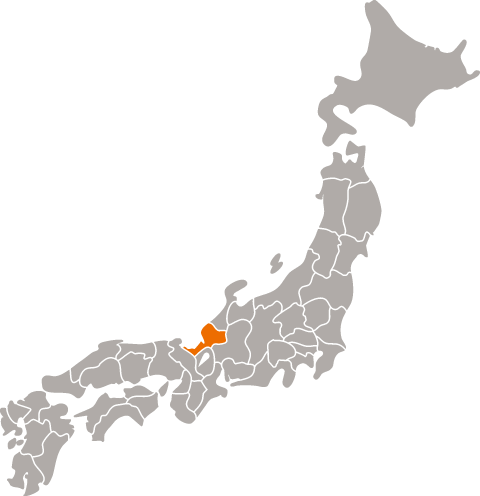 Hokuriku region map